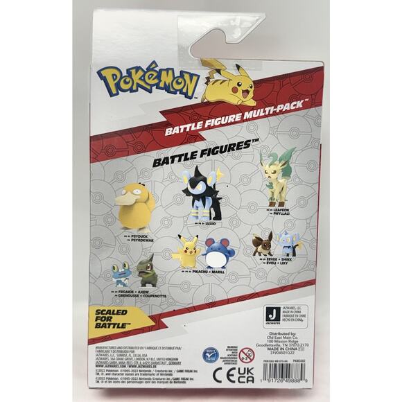 Pokemon Battle Ready 4-Figure Multi-Pack 4 Pikachu Charmander Jigglypuff Piplup - Picture 2 of 4